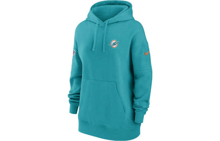 Nike Nike Miami Dolphins Pure Fury Sideline Men's Nike Dri-FIT Nfl Long-Sleeve Hooded Top