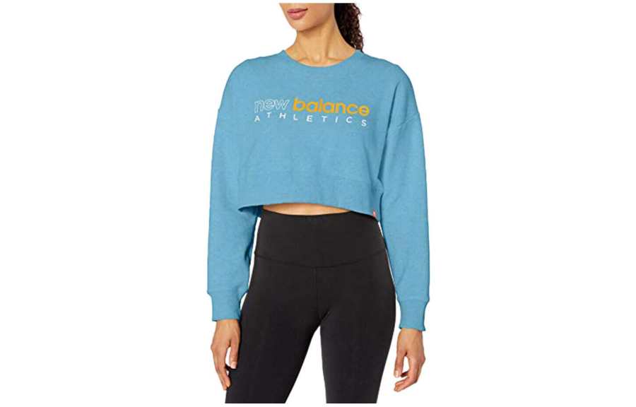 New Balance New Balance Sweatshirts Women's Blue Crew Neck Moderate Regular