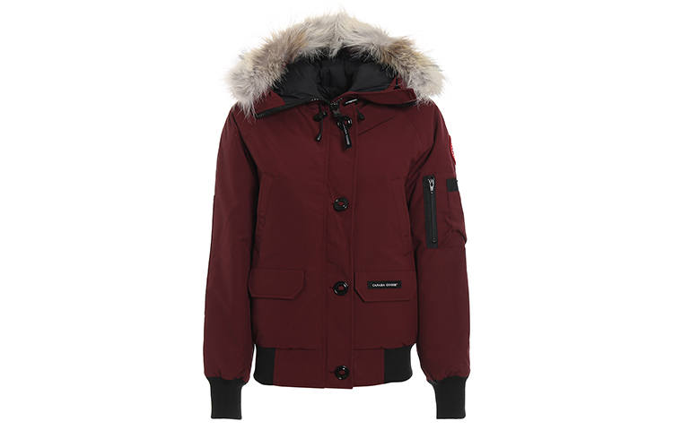 Canada Goose Chilliwack Collection Down Jacket Parka Coat, Winter Women's Berry Red