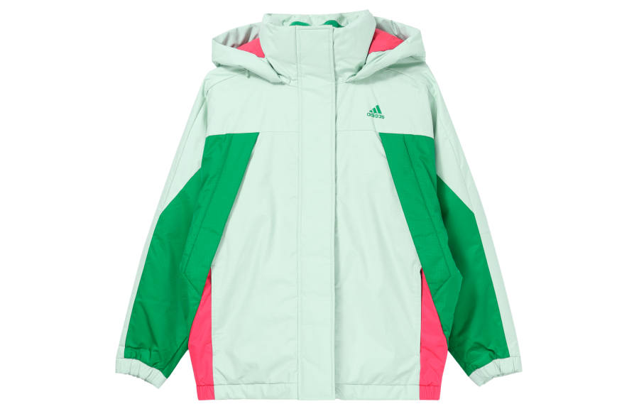 Adidas Adidas Down Jackets Women's Green Hooded Moderate Other