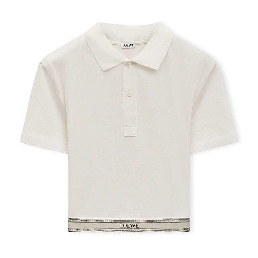 LOEWE FW24 Polo Shirt Women's White