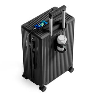 Lixiangzhuyi ABS+PC Material Luggage Travel Suitcase Lockable Trunk Box Unisex Multicolor