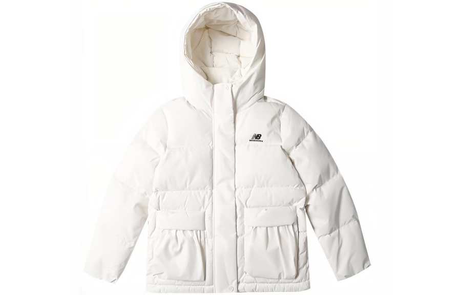 New Balance New Balance Down Jackets Women's White Hooded Moderate Other