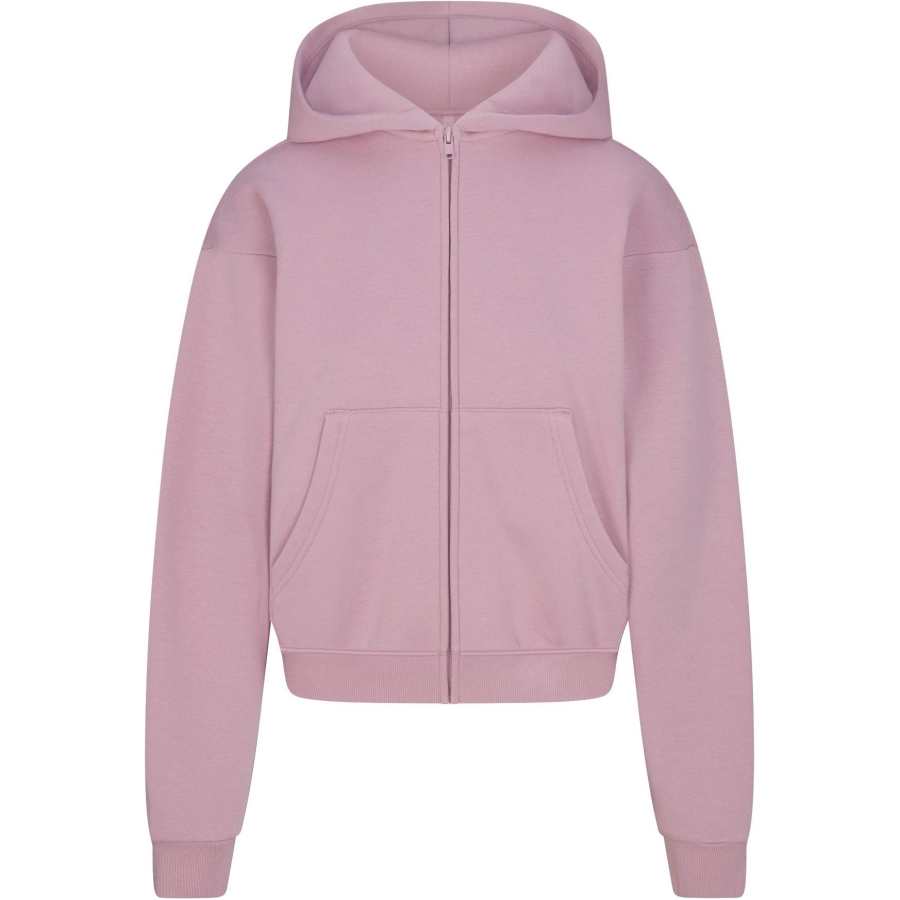 Skims COTTON FLEECE CLASSIC ZIP UP HOODIE Sweatshirt Women's DUSK/Nightfall Color