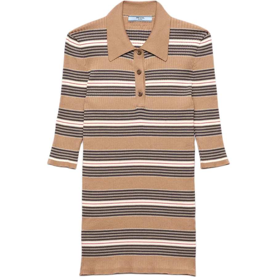 PRADA Prada cotton ribbed polo shirt