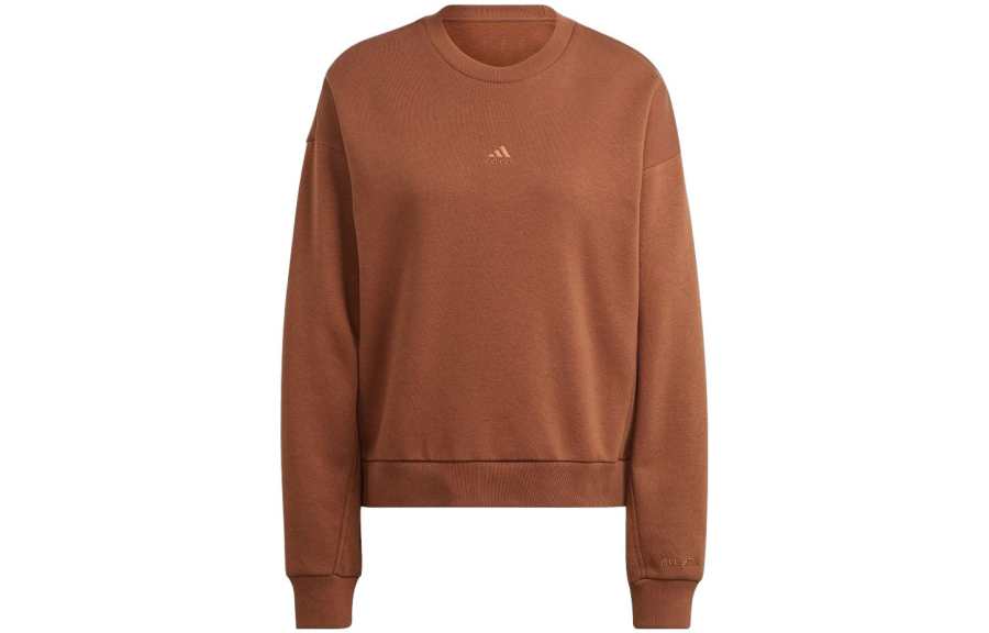 Adidas Adidas Sweatshirts Women's Dark Brown Crew Neck Moderate Other