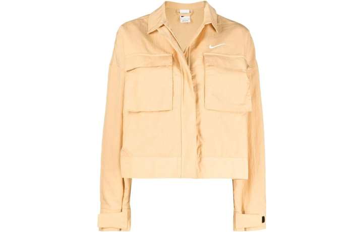 Nike Nike Jackets Women's Light Umber Lapel Moderate Chanel Inspired