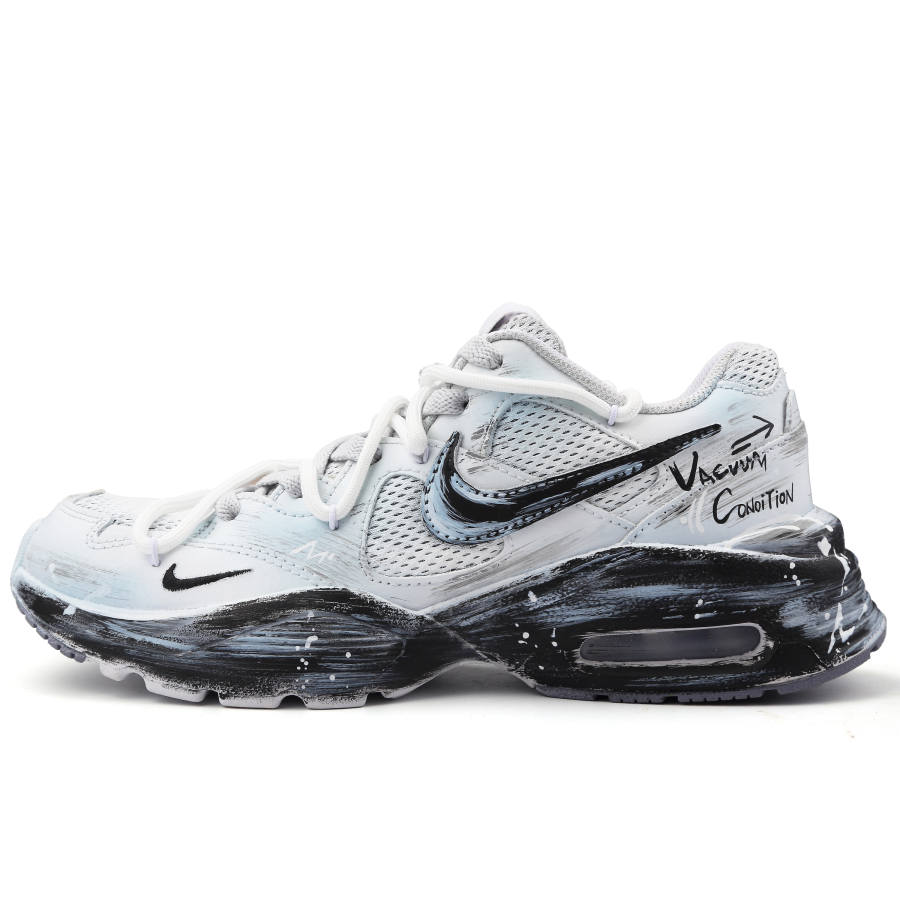 Nike Nike Air Max Fusion Slip Resistant Low top Casual City Commuting Running Shoes Women's Black Gray