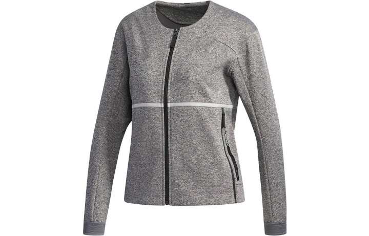 Adidas Adidas Jackets Women's Gray Crew Neck Moderate Other