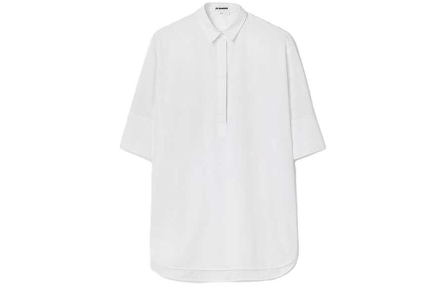 JIL SANDER Friday Puff sleeve Cotton Shirt