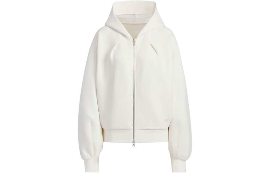 Adidas Adidas Spacer Full Zip Hoodie Jackets & Coats Women's Pink White