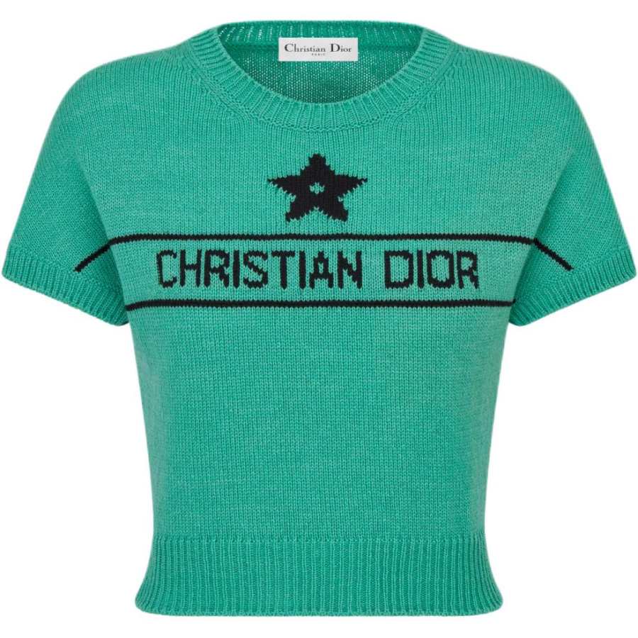 DIOR Dioriviera SS24 Cashmere Sweater Women's Sea Blue