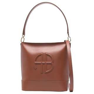 Anine Bing logo-patch tote bag