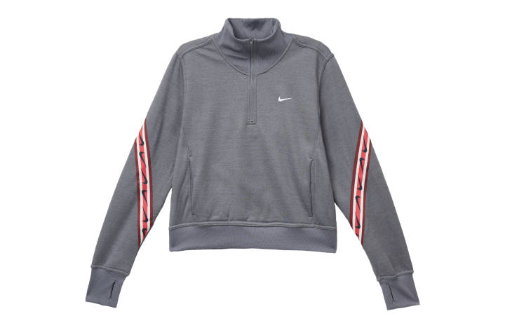 Nike Nike Therma FIT One Sweatshirts Women's Carbon Gray Stand Collar Moderate Regular