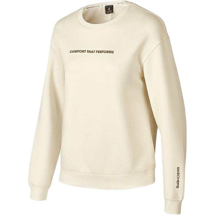 Skechers Basic Sports Collection Sweatshirt Women's Pearl White