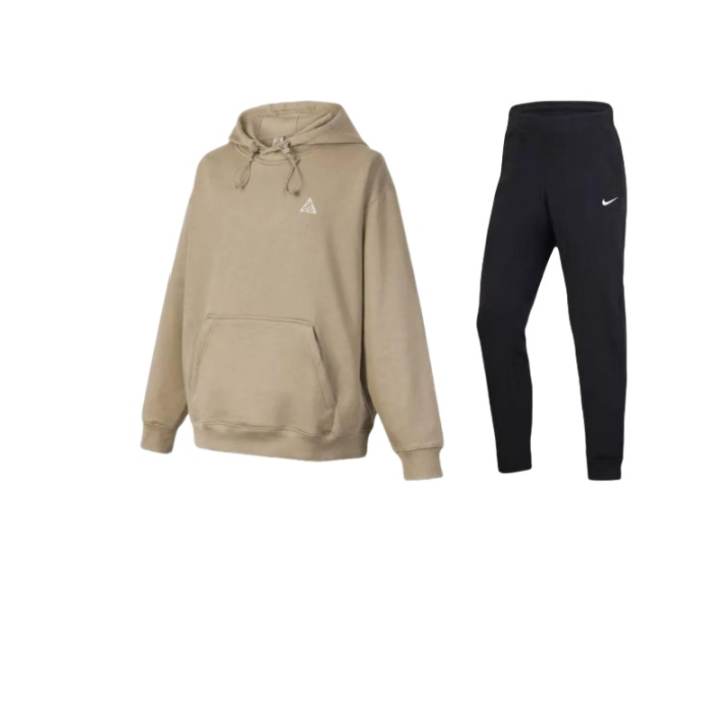 Nike Nike ACG THERMA FIT Thickened And Fleece Lined Solid Color Loose Fit Pullover Hoodie Comfortable Fashion Pants