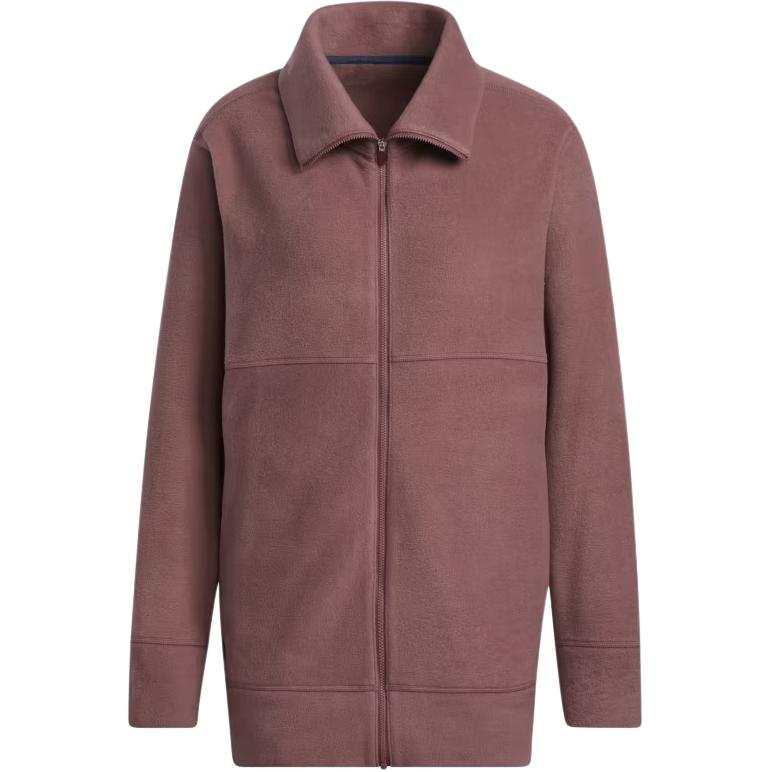 Adidas Adidas Polar Fleece Jacket Plus Jackets & Coats Women's Burgundy Red