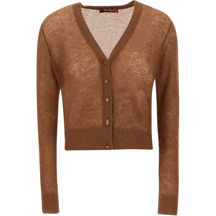 MaxMara Studio MaxMara Studio Buttoned V Neck Cardigan