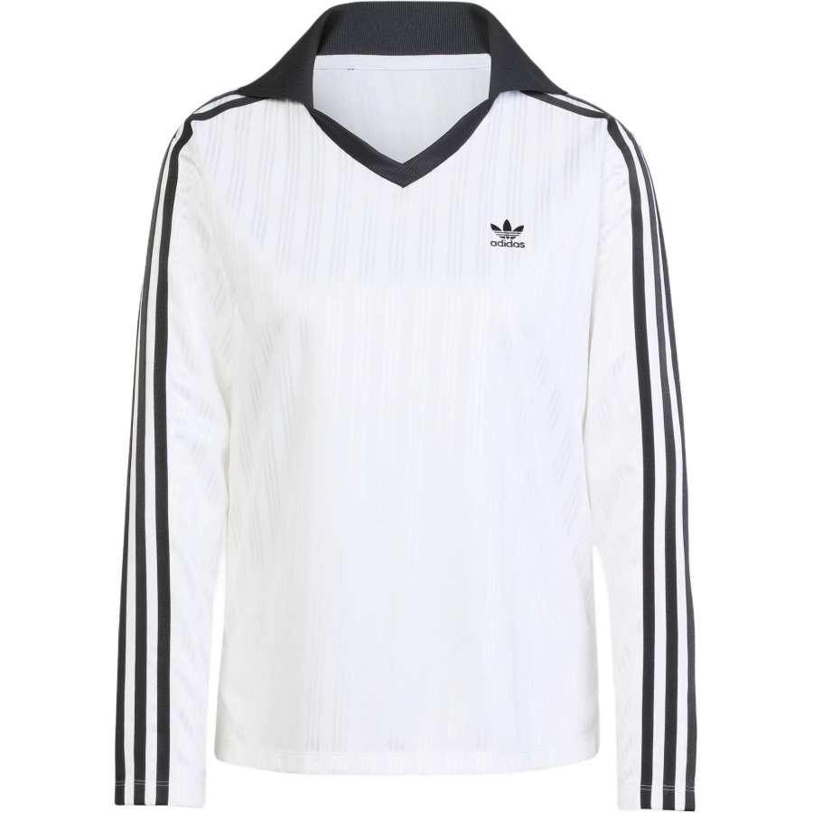 Adidas Originals ADICOLOR FOOTBALL JACQUARD Polo Shirt Women's White