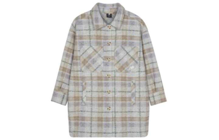 New Balance New Balance Jackets Women's Multicolor Plaid Lapel Moderate Other