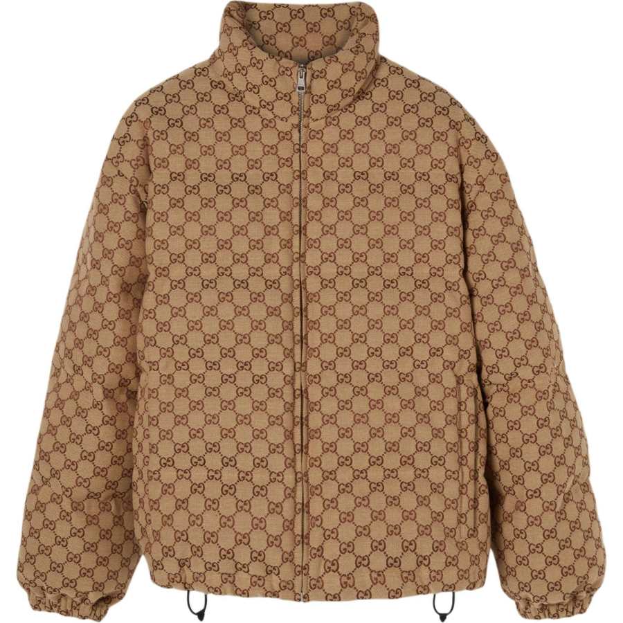 GUCCI GUCCI Gg Zip Up Bomber Jacket