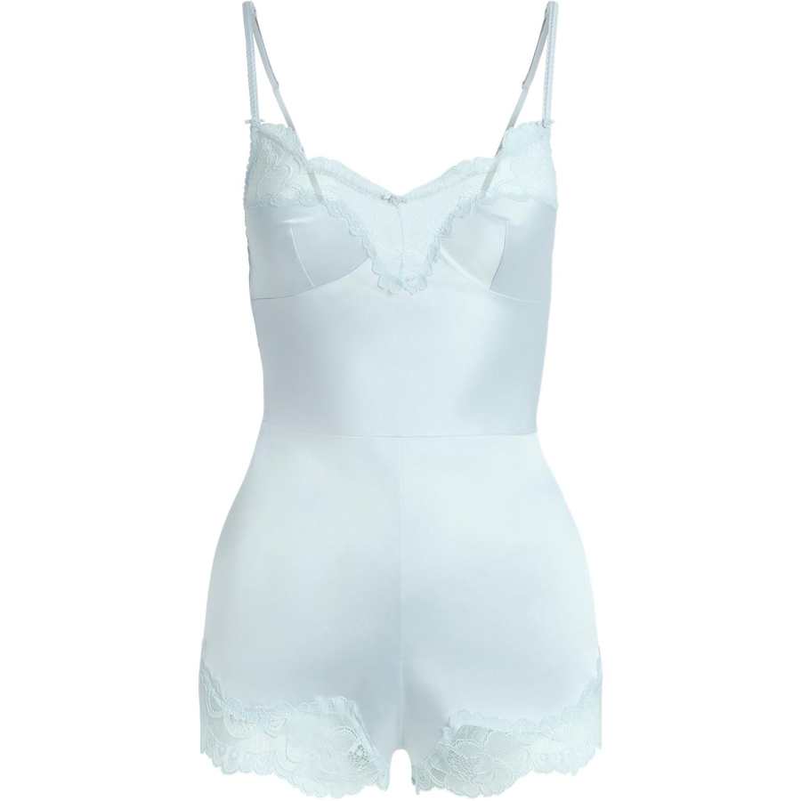 Skims Bodysuits Women's Cloud/Cloud Color V Neck