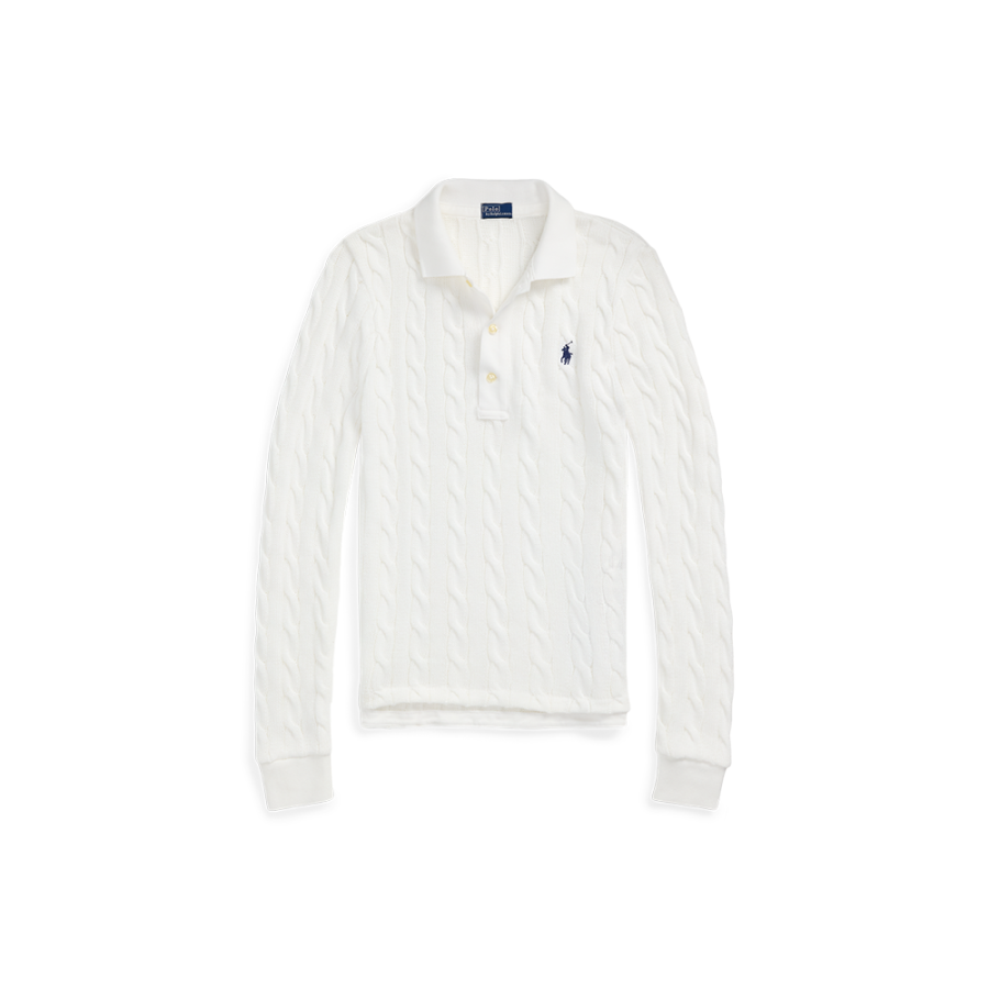 Polo Ralph Lauren cable-knit polo top
