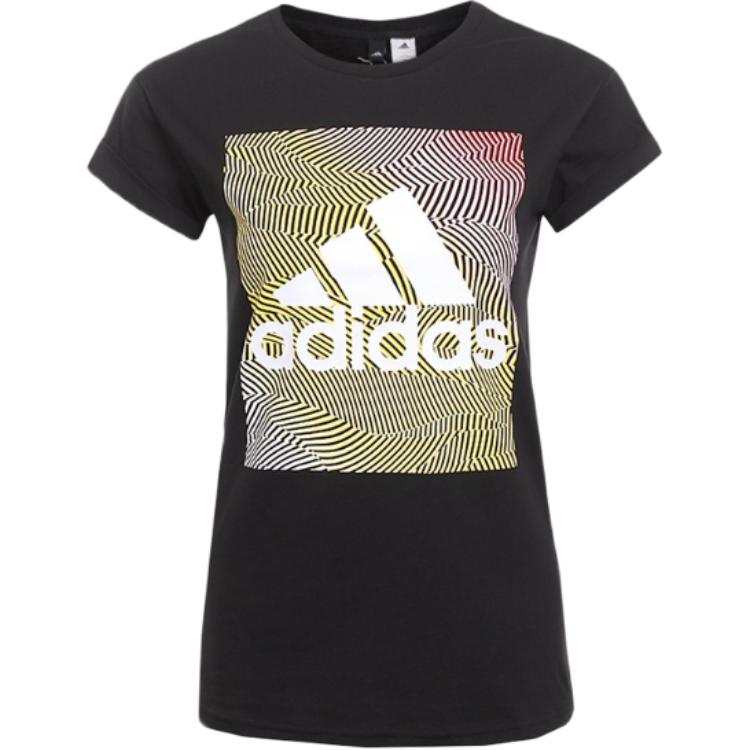 Adidas Adidas T Shirts Women's Black Crew Neck Moderate
