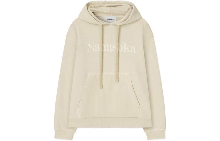 NANUSHKA Logo Embroidered Drawstring Hoodie