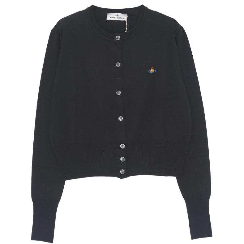 Vivienne Westwood Orb Embroidered Cropped Cardigan
