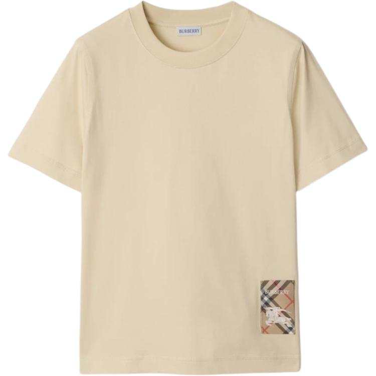 Burberry Vintage Check Patch Crewneck T-Shirt