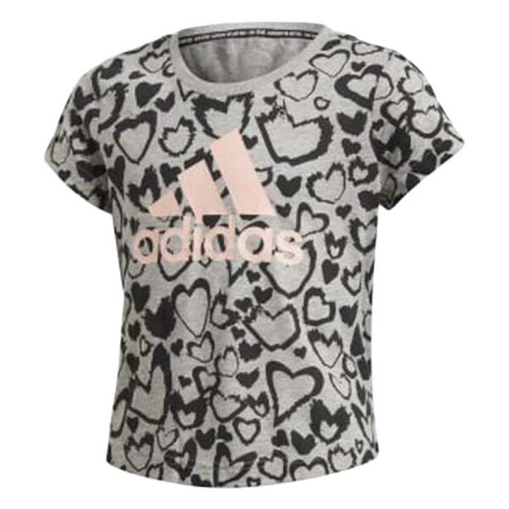 Adidas Adidas T Shirts Women's Gray Crew Neck Moderate