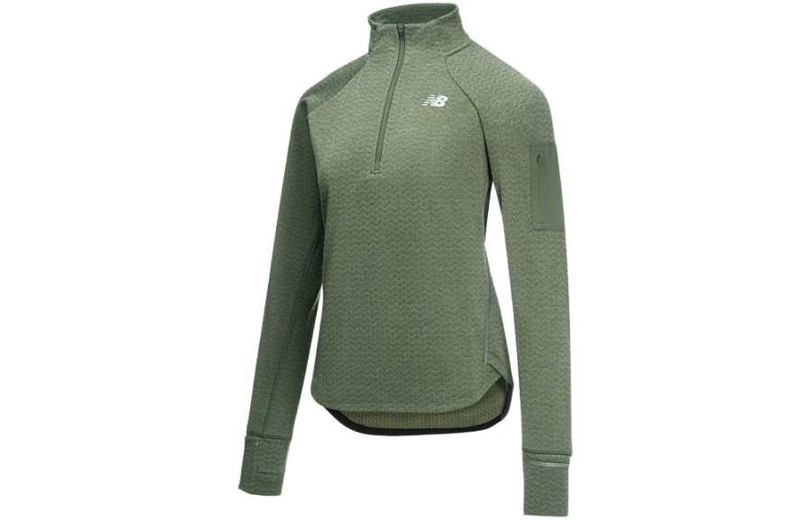 New Balance New Balance Jackets Women's Army Green Stand Collar Moderate Other