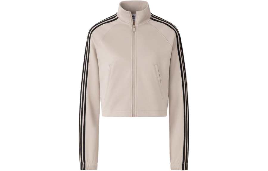 adidas originals Women's Tricot Warm-Up Jacket Beige