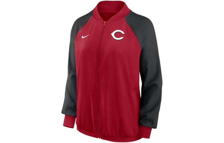 Nike Nike x MLB Collaboration Cincinnati Reds Women's Full Zip Jacket Jackets & Coats Women's Red