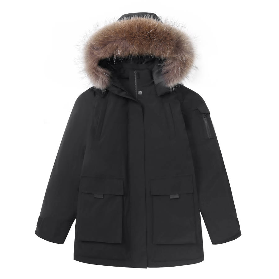 CAMEL CAMEL Warm Fleece Collection Down Jacket Women's