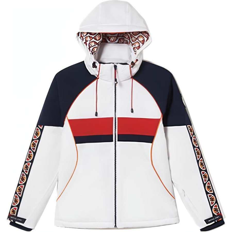 MICHAEL KORS X Ellesse Co Branded Ski Capsule Collection SS22 Jackets & Coats Women's White Blue