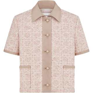 DIOR Shirts Women's Pink Lapel Moderate Other
