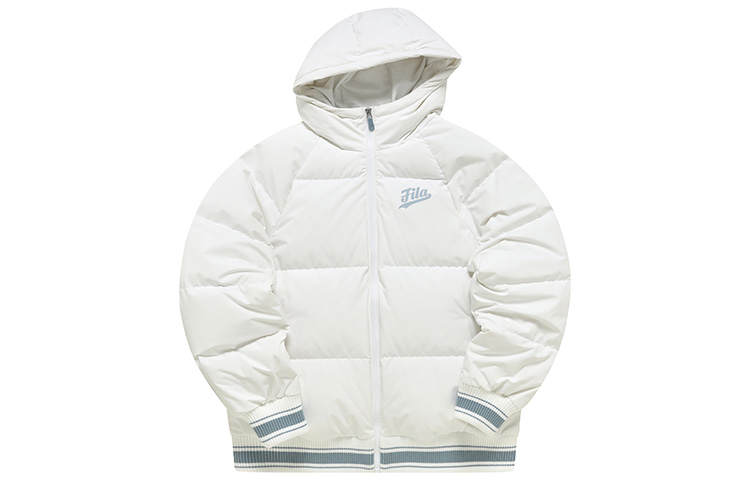 FILA FUSION Down Jackets Women's Standard White Hooded Moderate Other