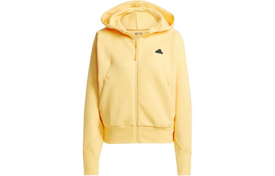 Adidas Adidas Z.N.E. Full Zip Hoodie Sweatshirt Women's Yellow