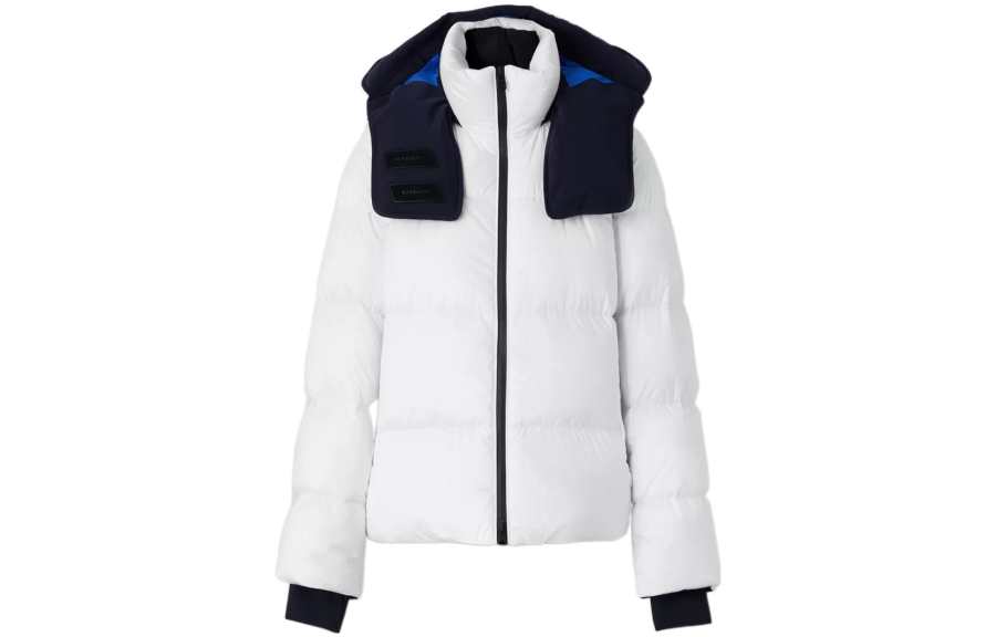 Burberry Detachable Hood Puffer Jacket 'Optic White'