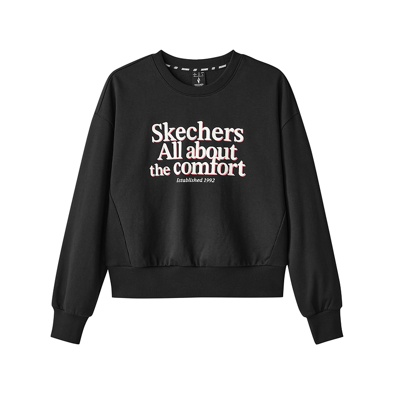 Skechers Sports Life Collection Sweatshirt Women's Carbon Black