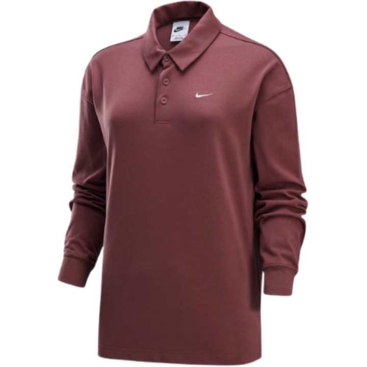 Nike Nike Sportswear Essentials Polo Shirt Women's Red Brown