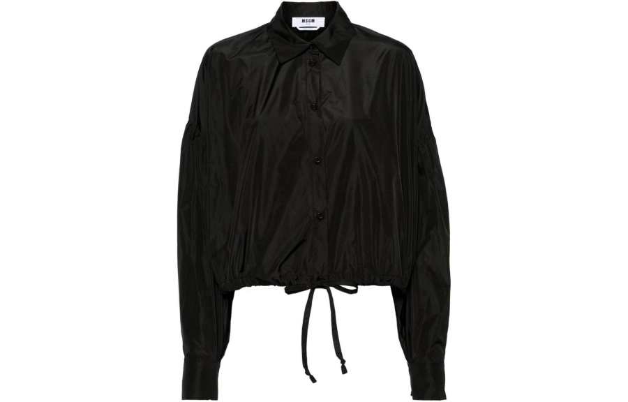 MSGM MSGM Shirts Women's Black Pointed Collar Moderate Other