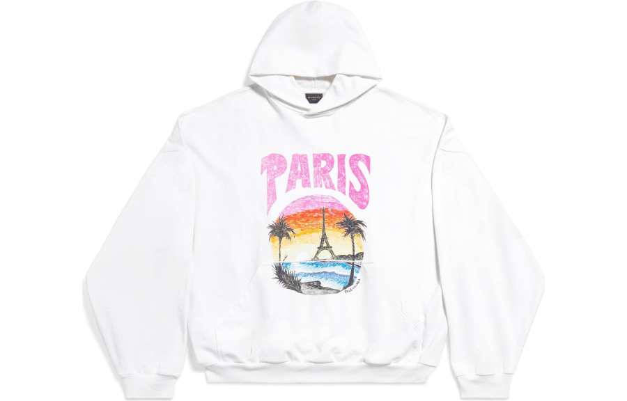 Balenciaga Paris Tropical Printed Hooded