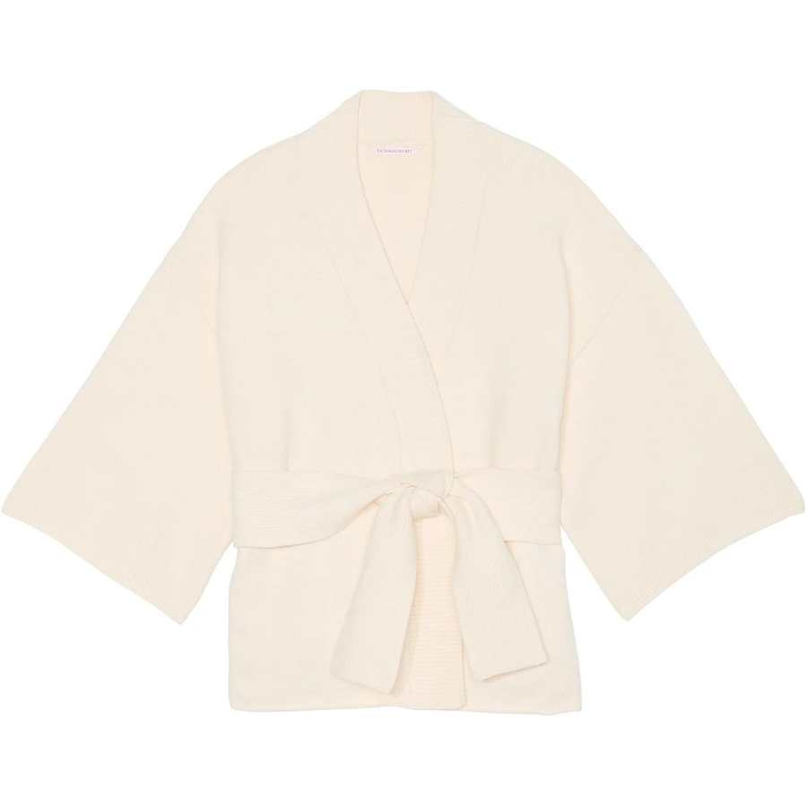 Victoria's Secret Luxe Crème Knit Wrap Sweater/CANDLELIGHT Knitwear Women's Candlelight White
