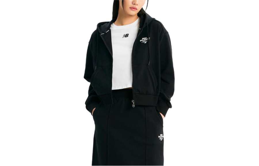 New Balance New Balance New Essence Sweater Zipper Sweatshirt Women's Black