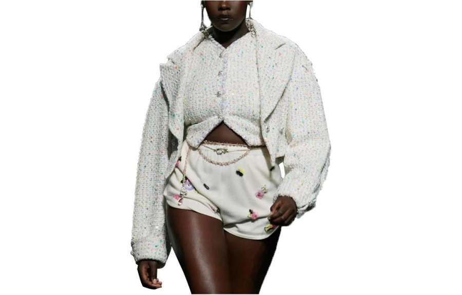 CHANEL Jackets Women's Ivory Lapel Moderate Other