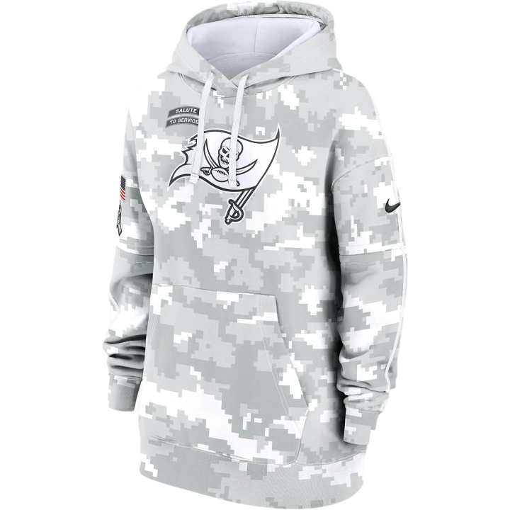 Nike Nike Tampa Bay Buccaneers Salute To Service Primary Edge Club Women's Nike Nfl Pullover Hoodie
