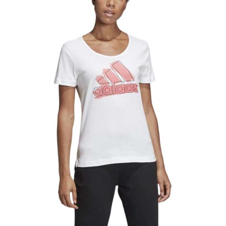 Adidas Adidas T Shirts Women's White Crew Neck Moderate